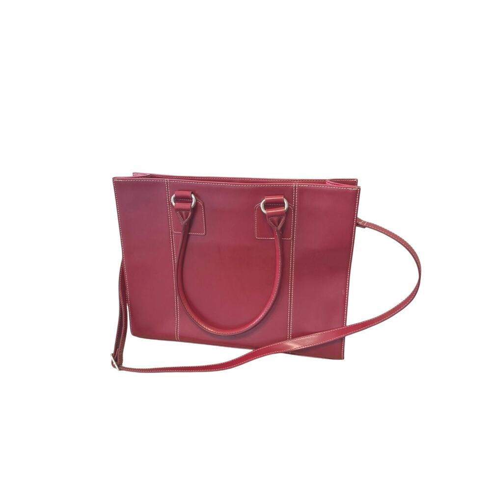 Wilson’s Leather Large Red All In One Tote Handbag Great Condition